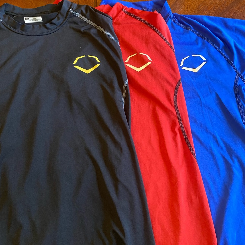 Lot of 3 Evoshield Compression Shirts